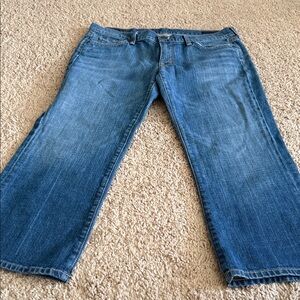 Womens Blue Citizens of Humanity Jeans - low waist cropped